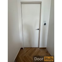 White Primed Interior Door with Gold Profile for UAE Developers